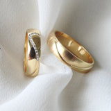 Yin & Yang Complementary Heart His & Hers Wedding Bands