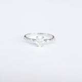 Unique Claw Oval Solitaire Ring - GIA Certified Diamond Engagement Ring