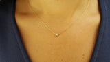 Natural Baguette Diamond necklace