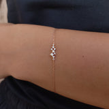 Celestial Genuine Diamond Cluster Bracelet