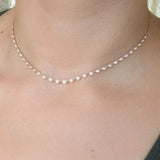 Graduated Bezel Diamond Necklace - Dainty Diamond Chocker