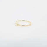 Dainty 0.1 Ct Genuine Diamond Engagement Ring