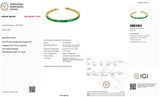 Graduated Colombian Baguette Emerald Tennis Bracelet - 9.91 Ct