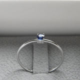 Minimalist Dainty Blue Sapphire Engagement Ring