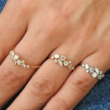 Vintage Diamond Cluster Ring - Multi-Shape April Birthstone