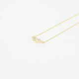 Dainty Genuine Diamond Cluster Necklace