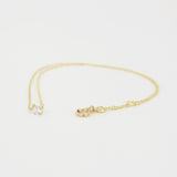 Dainty Floating Natural Diamond Solitaire Necklace – Minimalist Simple Tiny Diamond Pendant