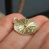 Sunshine Gold Pendant • Diamond necklace • Trendy Gold Necklace • You are my Sunshine Necklace • Vintage Necklace
