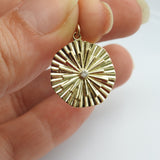 Sunshine Gold Pendant • Diamond necklace • Trendy Gold Necklace • You are my Sunshine Necklace • Vintage Necklace