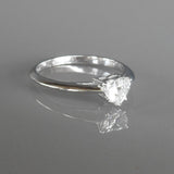 Heart Shaped Diamond Engagement Ring - GIA Certified - April Birthstone