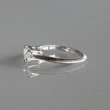 Heart Shaped Diamond Engagement Ring - GIA Certified - April Birthstone