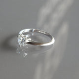 Heart Shaped Diamond Engagement Ring - GIA Certified - April Birthstone