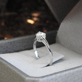 Heart Shaped Diamond Engagement Ring - GIA Certified - April Birthstone