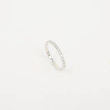 2 mm Half Eternity Pave Diamond Band – Stacking Wedding Band