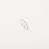 2 mm Half Eternity Pave Diamond Band – Stacking Wedding Band