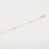 Dainty Spaced Diamond Bezel Tennis Bracelet