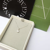 Illusion Diamond Pendant - Flower Necklace - Nature Inspired Jewelry