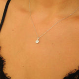 Illusion Diamond Pendant - Flower Necklace - Nature Inspired Jewelry