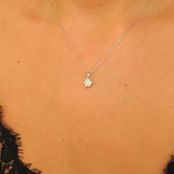 Illusion Diamond Pendant - Flower Necklace - Nature Inspired Jewelry