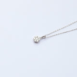 Illusion Diamond Pendant - Flower Necklace - Nature Inspired Jewelry