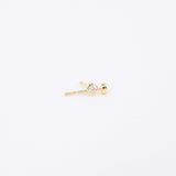 Dainty Genuine Diamond Bezel Stud Earrings