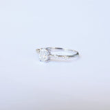 Unique Claw Oval Solitaire Ring - GIA Certified Diamond Engagement Ring