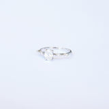 Unique Claw Oval Solitaire Ring - GIA Certified Diamond Engagement Ring
