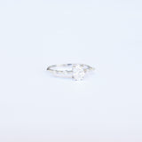 Unique Claw Oval Solitaire Ring - GIA Certified Diamond Engagement Ring
