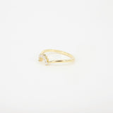 Colombian Pear Emerald & Diamond Engagement Ring Set – Unique 18K Gold May Birthstone Jewelry