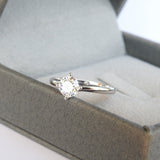 Branch Diamond Engagement Ring - Floating GIA Certified 0.7 Ct Diamond