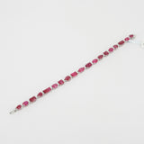 Natural Burmese Multi Shaped Ruby Bracelet