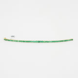 Graduated Colombian Baguette Emerald Tennis Bracelet - 9.91 Ct