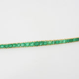 Graduated Colombian Baguette Emerald Tennis Bracelet - 9.91 Ct