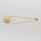 Personalized Fingerprint Gold Plaque - Solid 18K Gold Plate Bracelet