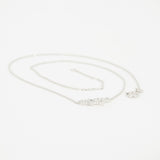 Dainty Genuine Diamond Cluster Necklace