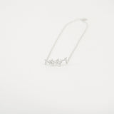 Dainty Genuine Diamond Cluster Necklace