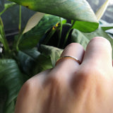 Thin Wedding Band for Couples - Handmade 18k Gold Pinky Ring