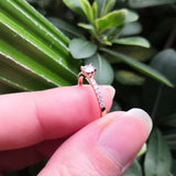 Heart Prong Dainty Solitaire Wedding Engagement Ring - 0.15 Ct