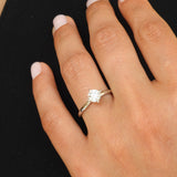 Branch Diamond Engagement Ring - Floating GIA Certified 0.7 Ct Diamond