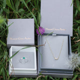 Natural Baguette Diamond necklace