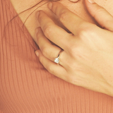 Elegant Floating GIA Certified Solitaire Engagement Ring - 0.70 Ct