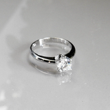 Elegant Floating GIA Certified Solitaire Engagement Ring - 0.70 Ct