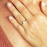 Elegant Floating GIA Certified Solitaire Engagement Ring - 0.70 Ct