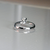 Elegant Floating GIA Certified Solitaire Engagement Ring - 0.70 Ct