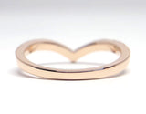 V-Shaped Diamond Wedding Band - Chevron Genuine Diamond Ring