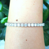 Natural Diamond Tennis Bracelet - 10 Ct