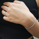 Graduated Floating Diamond Tennis Bracelet - 2.52 Ct