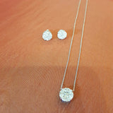 Natural Diamond Earrings - 2.5 Ct Illusion Setting