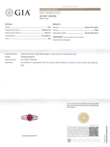 Natural Ruby Solitaire Engagement Ring – Twisted Nature Inspired Victorian Ruby Ring - Solid Gold Ruby Stacking Ring - July Birthstone Ring