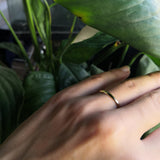 2 mm Simple Stacking Gold Dome Wedding Band